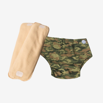 Cloth Diaper | Camo Baby | Velcro Closure | Wrap On Style| With 2 Diaper Pads Free