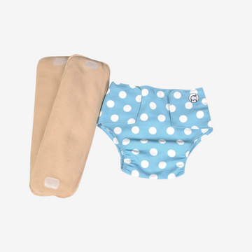 Infant Reusable Diapers | Polka Love | Velcro Closure| With 2 Diaper Pads Free