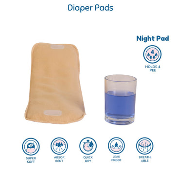 Pack Of 2 Diaper Pads For Night